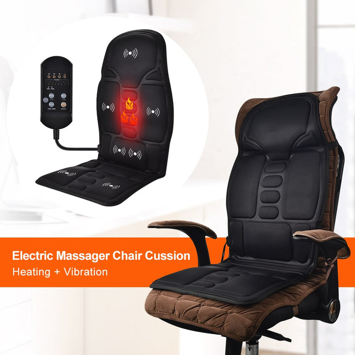 Desk Chair Massage Seat Cushion with Heat and Vibration for Office Car Pressure Relief