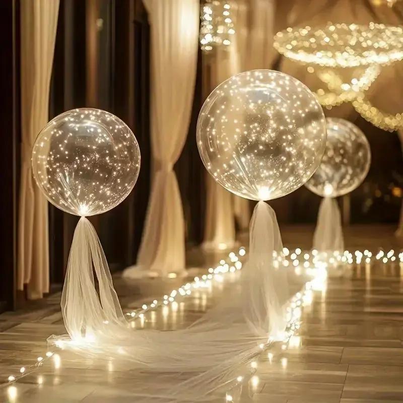 LED balloon set (pack of 10) – warm light, no mains connection required, for any occasion