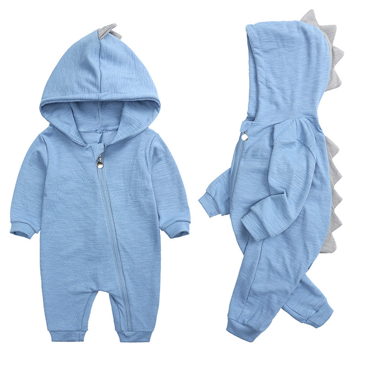 Adorable Baby Onesie with Dinosaur Hood - DinoDream Onesie