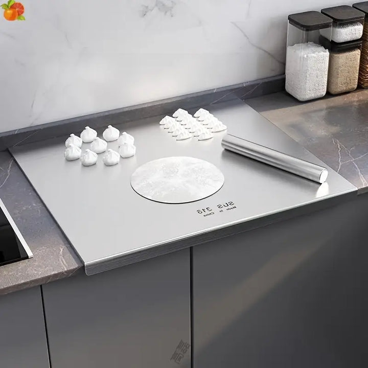 Double-Sided Stainless Steel Chopping Board – Hygienic and Non-Slip