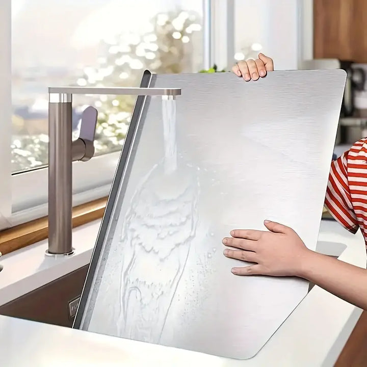 Double-Sided Stainless Steel Chopping Board – Hygienic and Non-Slip