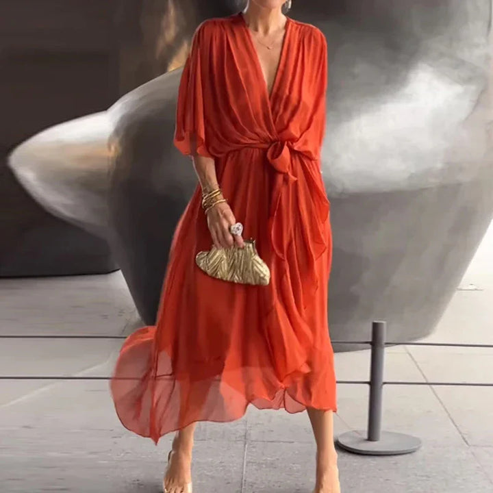 Elegant V-Neck Dress