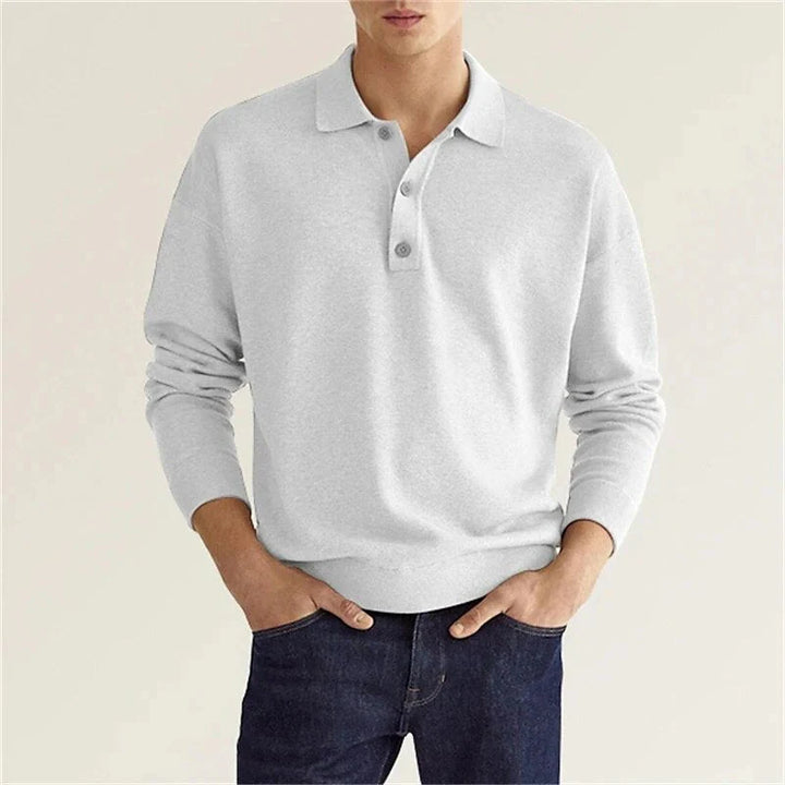 Long Sleeve Polo Shirt for Men