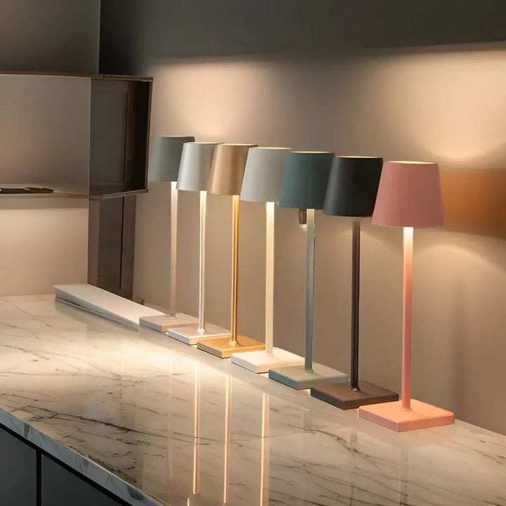 Rechargeable Wireless Table Lamp - Elegant LED for Indoor and Outdoor Use