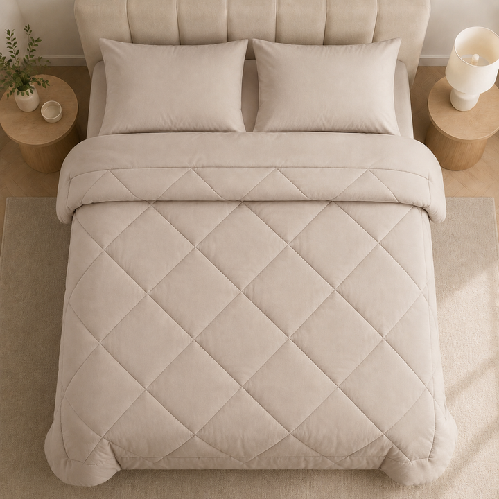 2-in-1 Quilted Duvet – No Duvet Cover Needed