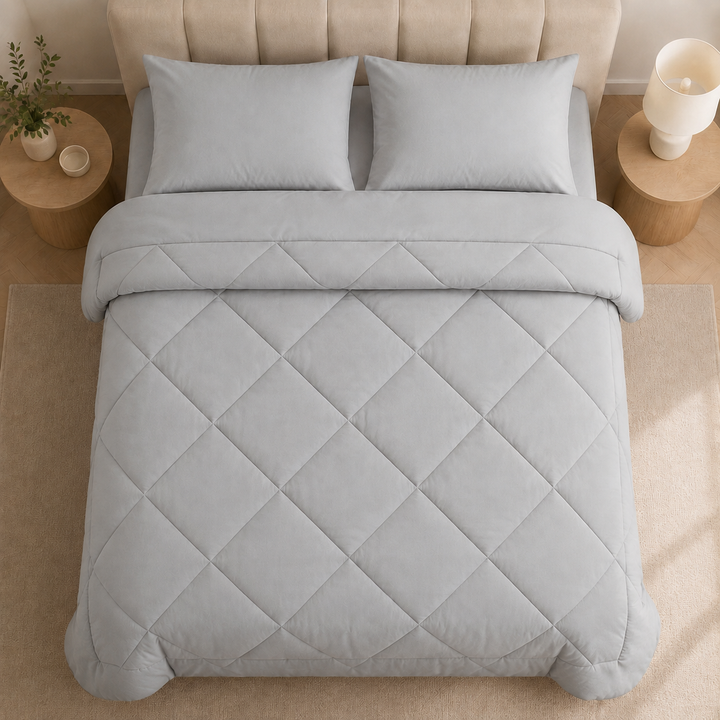 2-in-1 duvet — no duvet cover needed