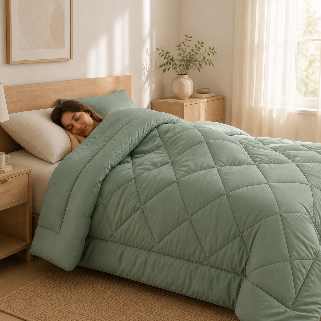 2-in-1 Quilted Duvet – No Duvet Cover Needed