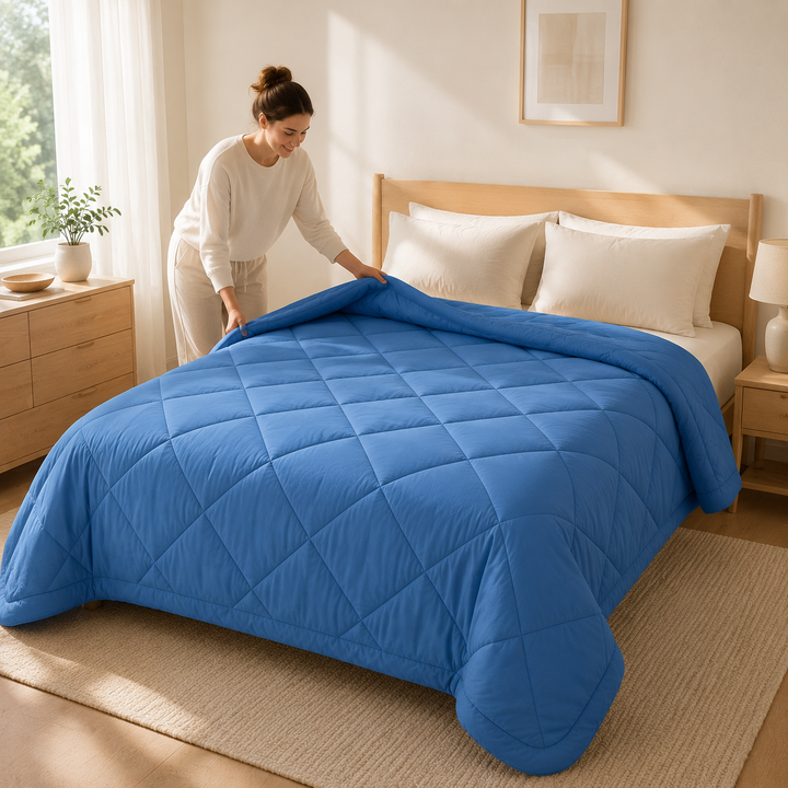 2-in-1 duvet — no duvet cover needed
