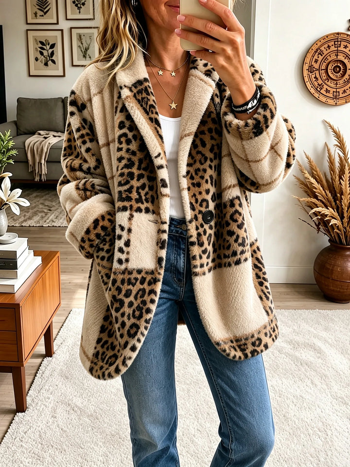 Cosy Multicoloured Checked Coat