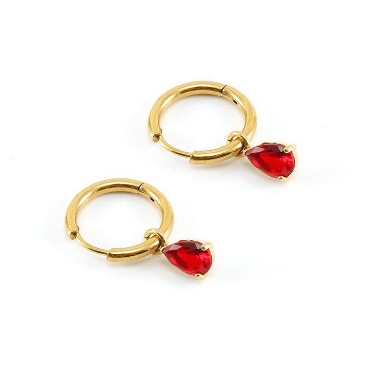 Stylish Garnet Birthstone Jewellery Set - Liora