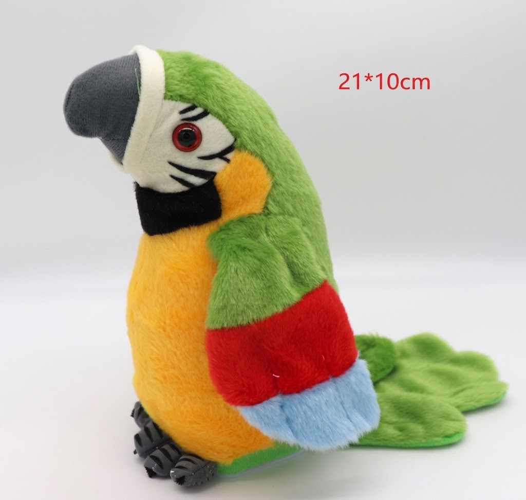 The Chatty Parrot Plush Toy - Squawkie