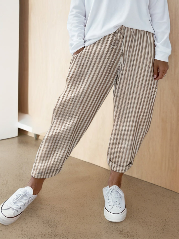 Nora™ | Comfortable Striped Trousers