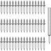 Double-Head Finishing Nails with Installation Tool - Drill-Free, Hidden-Head Installation