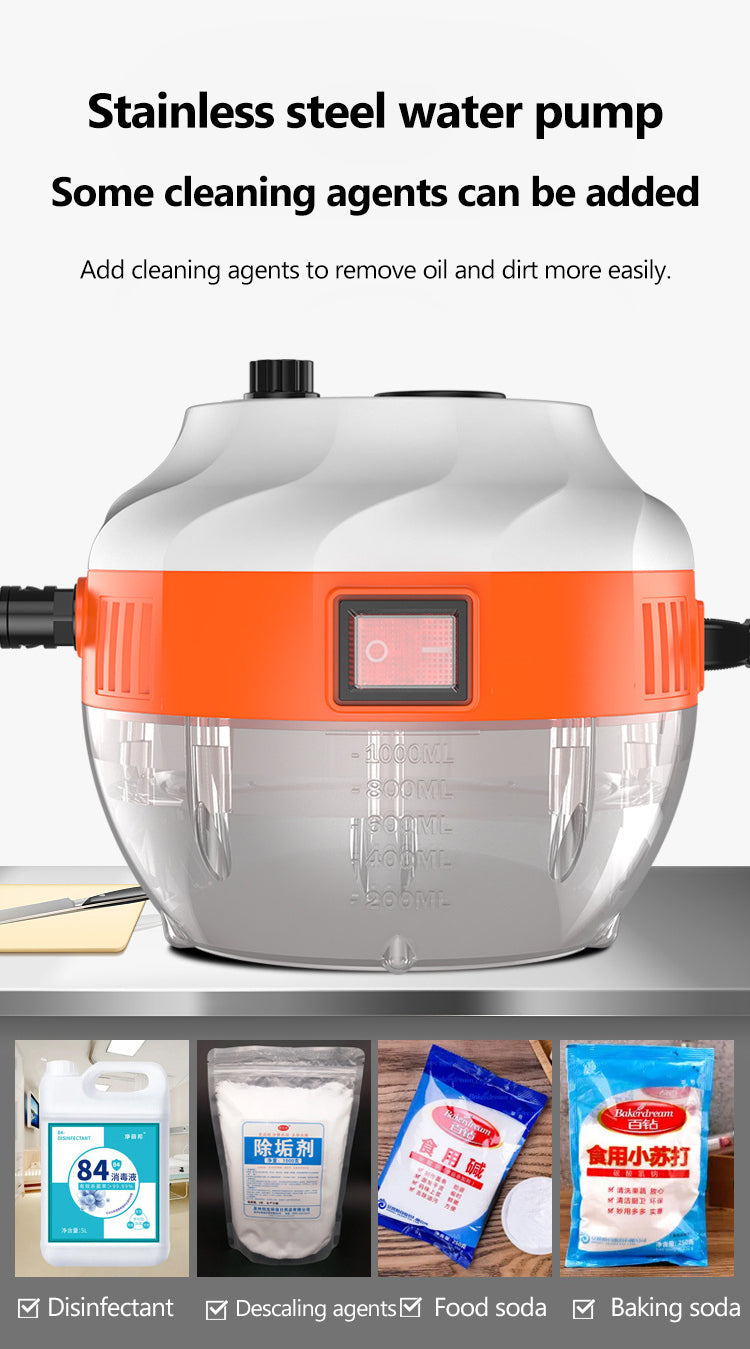 2800W HIGH-PRESSURE STEAM CLEANER - APPLIANCE FOR KITCHEN AND CAR