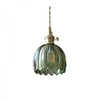 Elegant Flower-Shaped Glass Pendant Lamp - Atmospheric Light