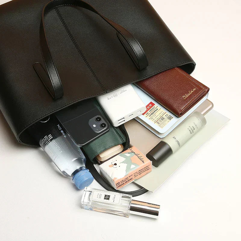 Thaxa | Luxury Leather Shoulder Bag - Elegant and Functional