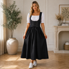 Women's black dirndl, traditional Oktoberfest dress