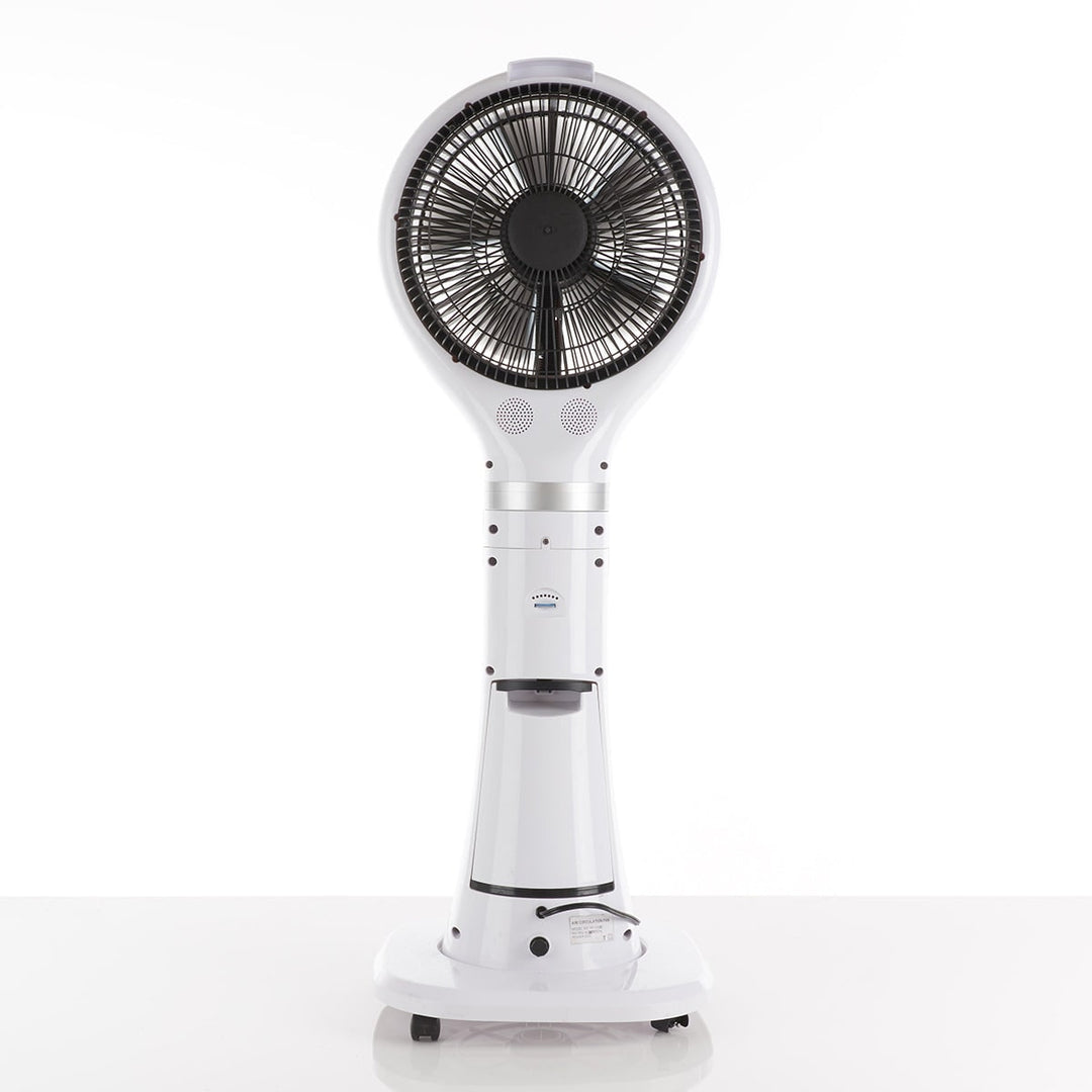 Evaporative Cooler Portable Misting Fan Pedestal Oscillating White LED Display