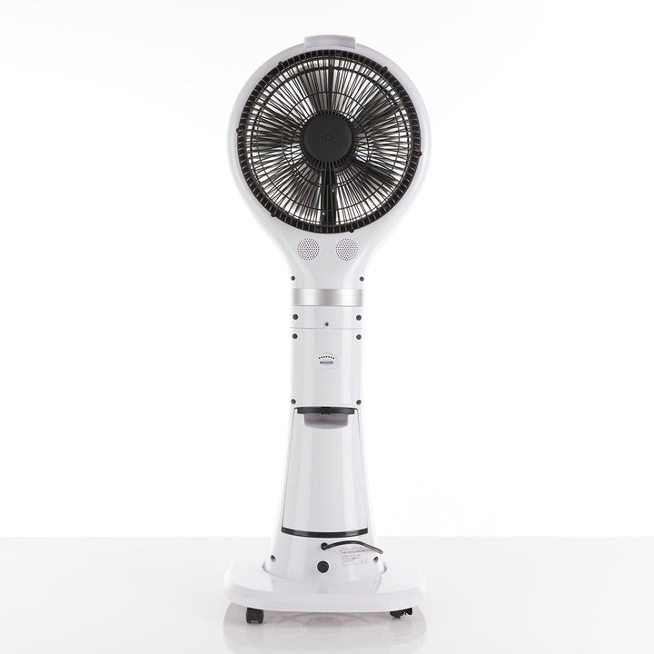 Evaporative Cooler Portable Misting Fan Pedestal Oscillating White LED Display