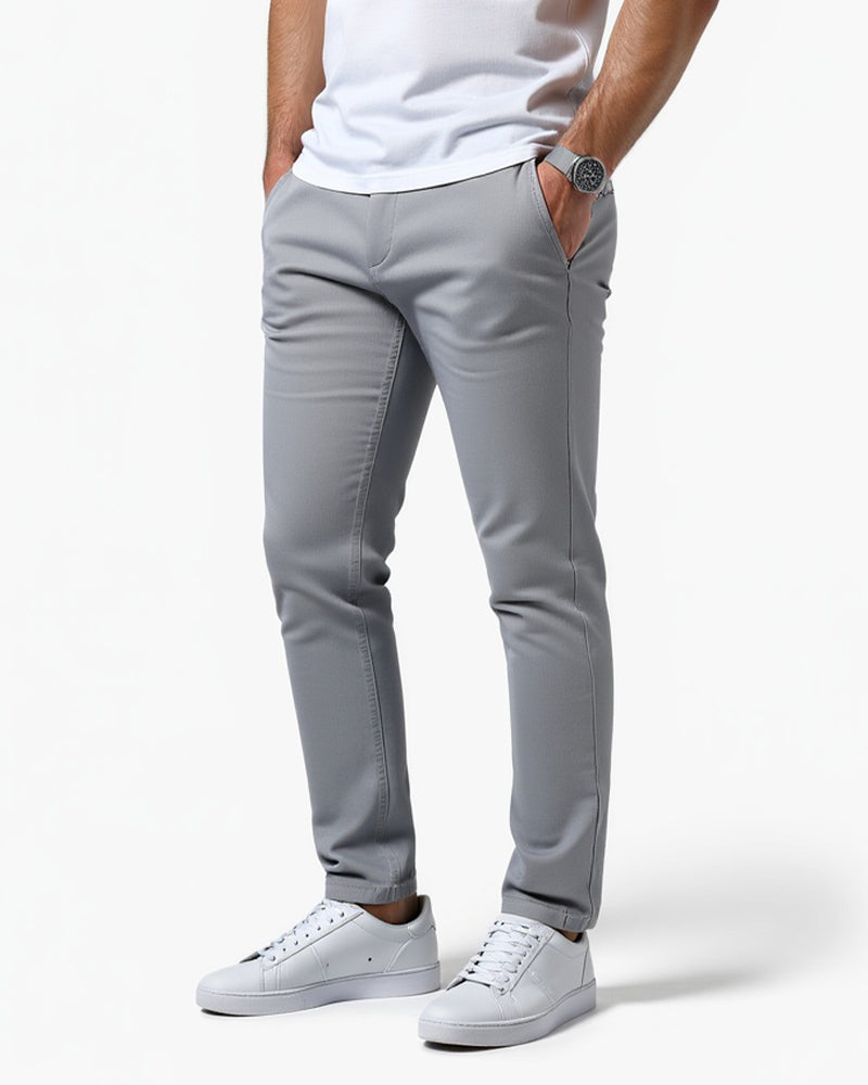 Men's slim-fit chinos for everyday and the office
