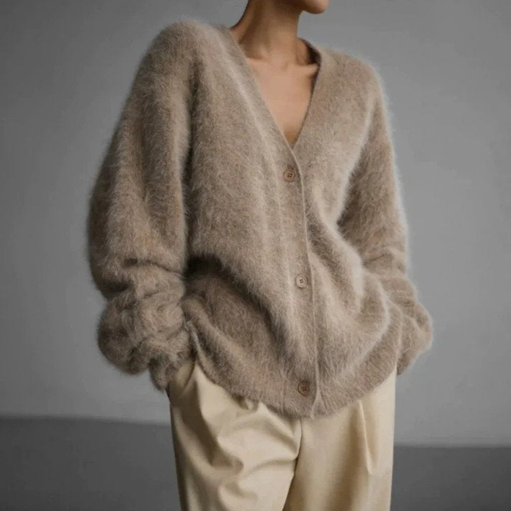 Fine Wool-like Cardigan