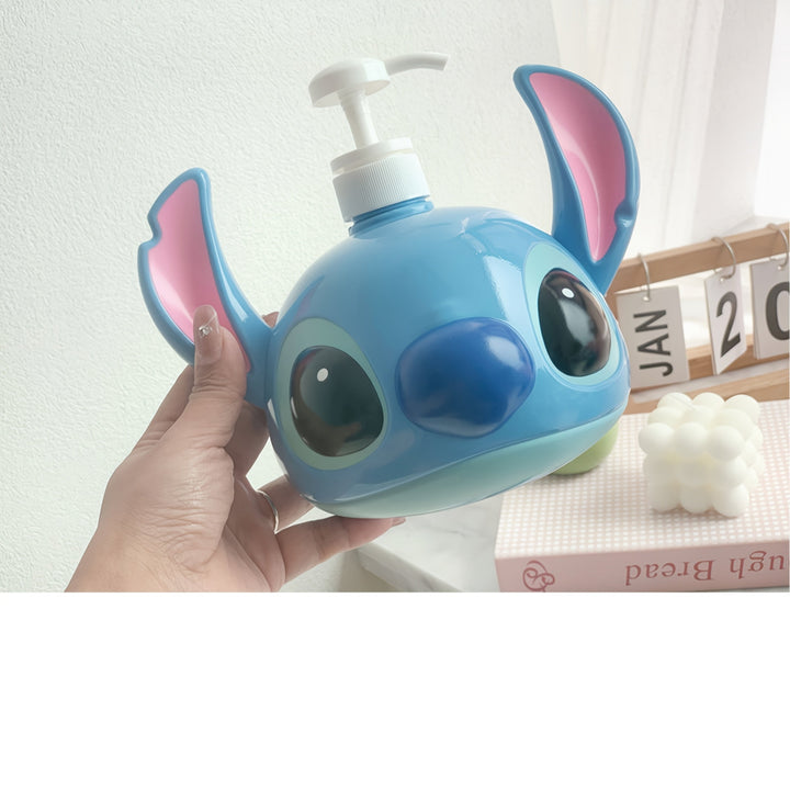 Disney Stitch PVC Shampoo Dispenser – Perfect for Bathroom and Kitchen