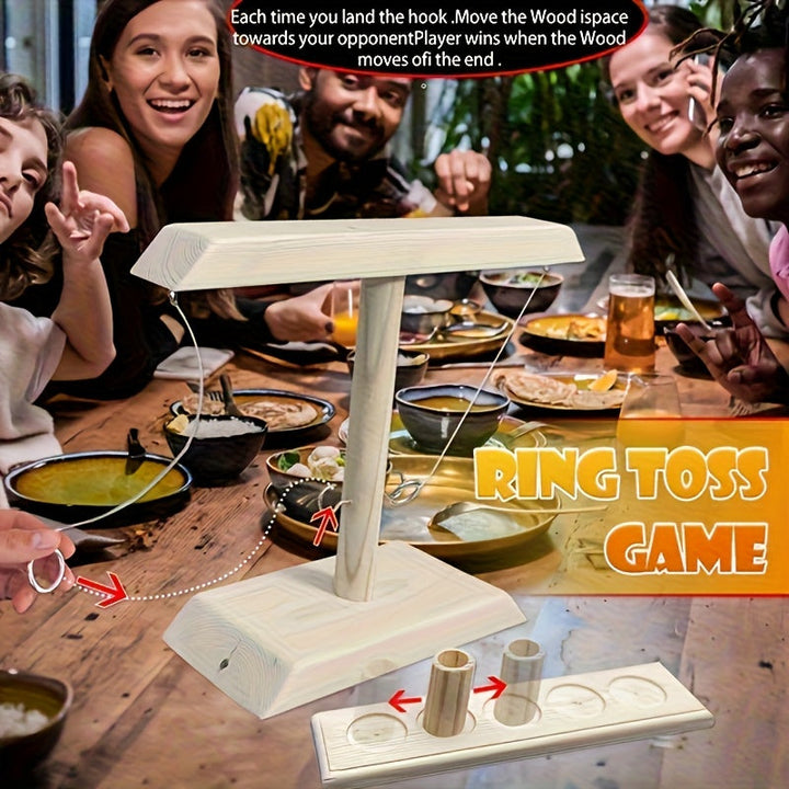 Wooden Ring Toss Game – Traditional and Engaging