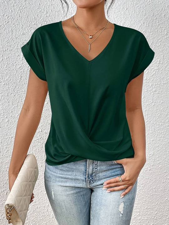 Casual Short Sleeve T-Shirt for Women Laid-Back Comfort with Everyday Style