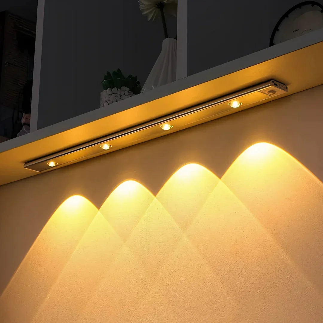 Cordless LED Cabinet Light with Motion Sensor - Magnetic and Self-Adhesive