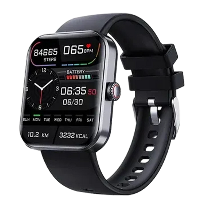 Fitness Tracking Smartwatch Heart Rate Monitor Touchscreen Waterproof Silicone