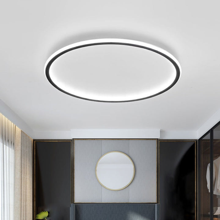 Flush Mount LED Ceiling Light Circular Modern Dimmable Fixture