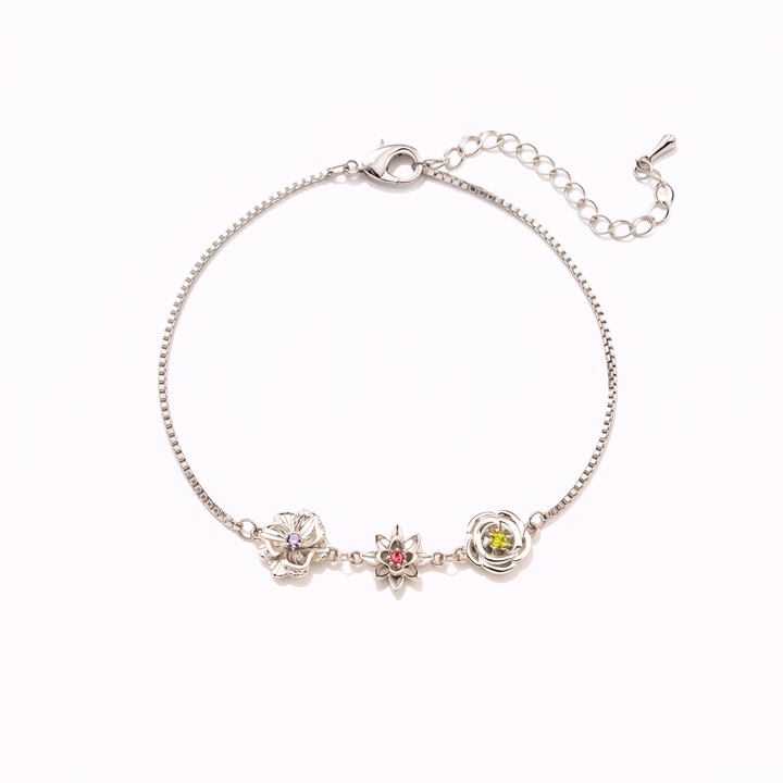 Birth Flower Bracelet – One Flower per Child