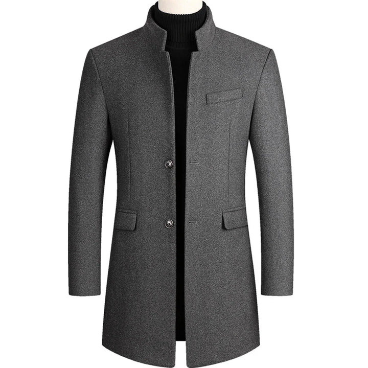 Alexander – Long Formal Men’s Coat with Timeless Elegance