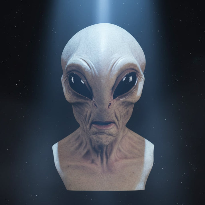 Halloween Alien Mask Full Head Latex Creepy for Adult Costume Party Space