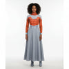 Halloween Cosplay Costume Set with Sci-Fi Armor Print Skirt and Cape