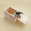 Halloween Gag Gift Boxes Funny Prank Spider Box with Jump Scare Mechanism Wooden Surprise