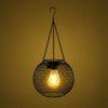 Halloween Hanging Solar Lights Outdoor with Powered Lantern and LED Bulb for Yard Decoration