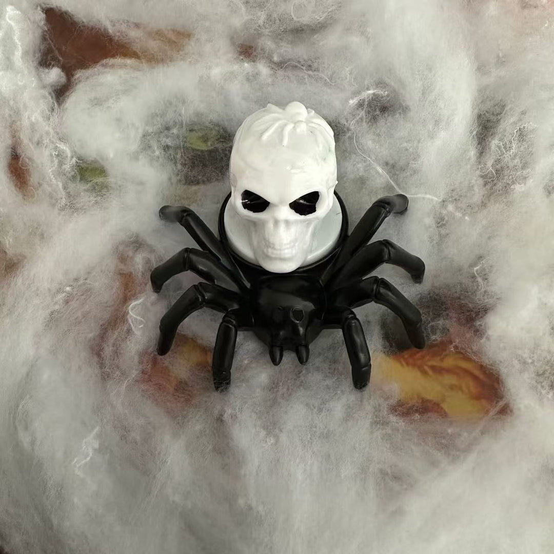 Halloween Spider Tea Lights with LED Candles Battery Operated Flameless Holder Decoration