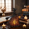 Halloween Witch Decoration Figurine with LED Lantern Light for Party