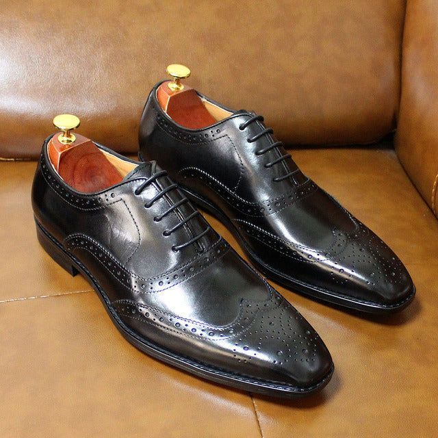 Handmade Men's Leather Oxford Shoes – Valentin