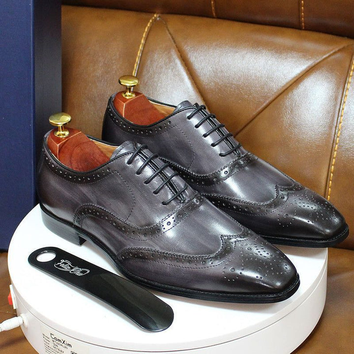 Handmade Men's Leather Oxford Shoes – Valentin