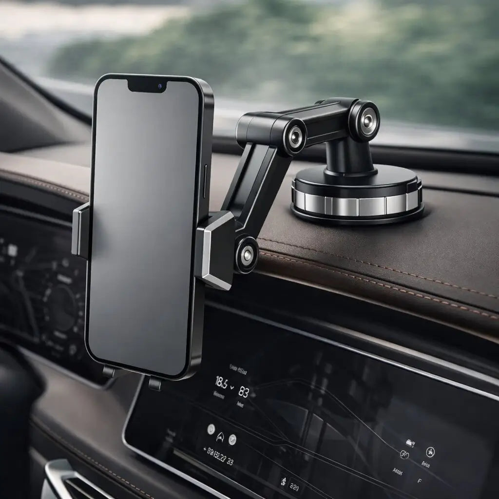 Suction Car Phone Holder | 360° Rotatable Mount for Dashboard and Windscreen