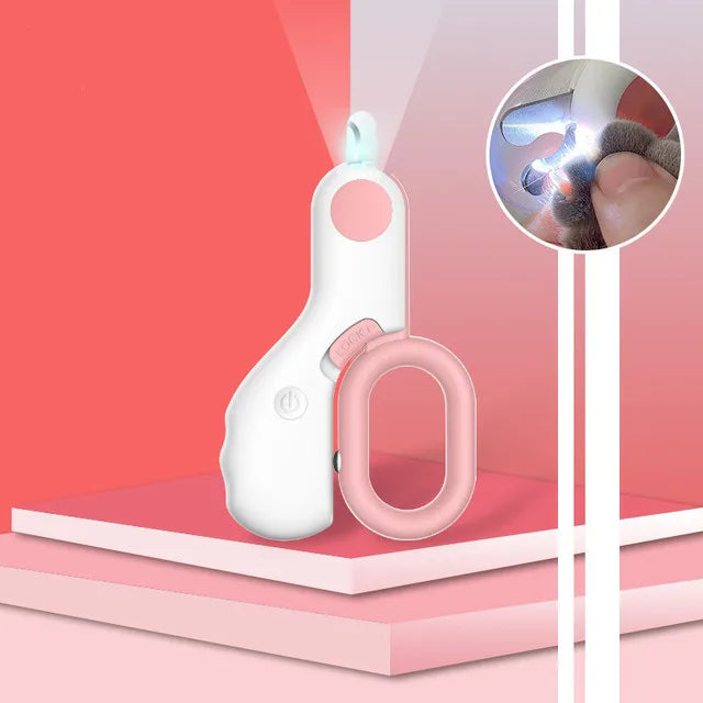 GlowTrim Pet Nail Clippers with LED Light