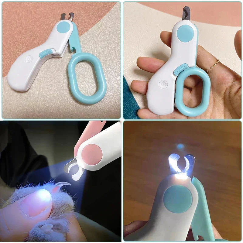 GlowTrim Pet Nail Clippers with LED Light
