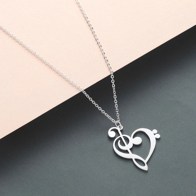 Musical Heart Necklace