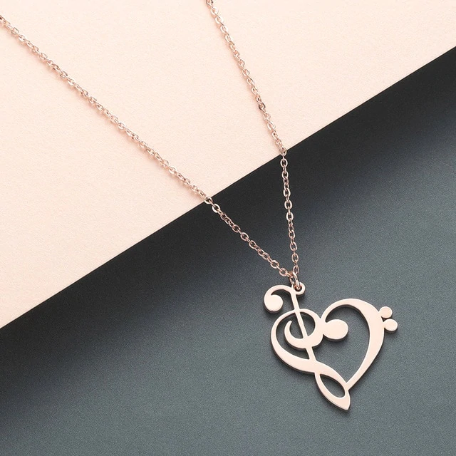 Musical Heart Necklace