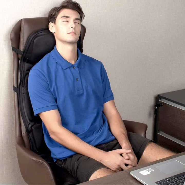 Heated Massage Seat Cushion for Desk Chair and Car with Shiatsu Vibration and Remote Control