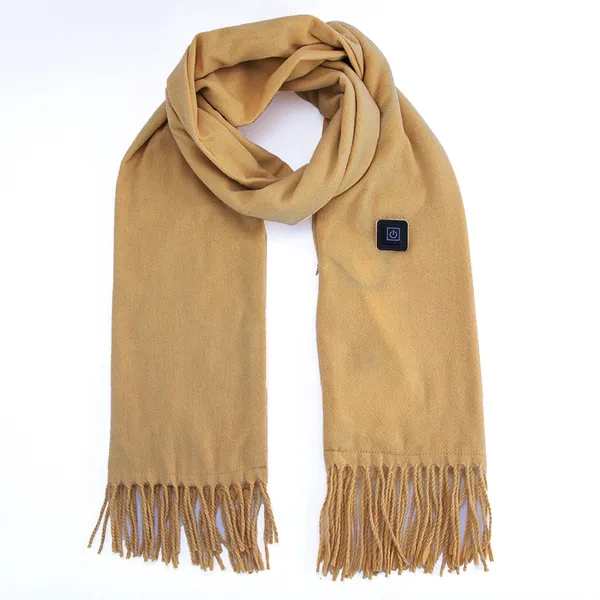 Heated Fleece Scarf and Neck Wrap with USB Power and Three Temperature Settings