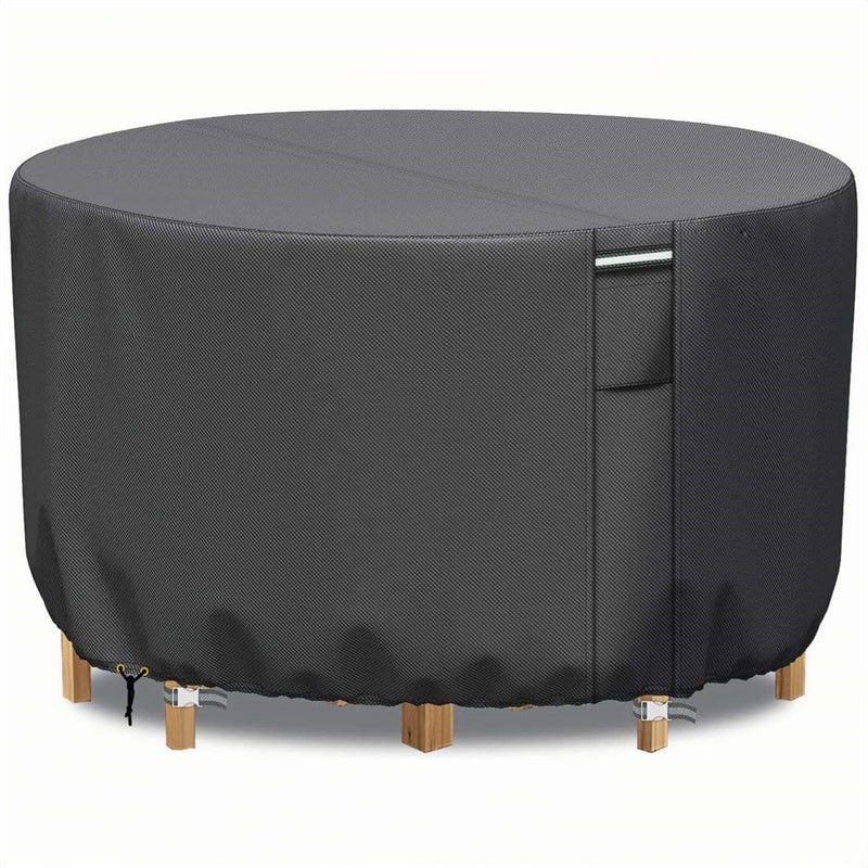 Sturdy Cover for Round Patio Furniture with Vent