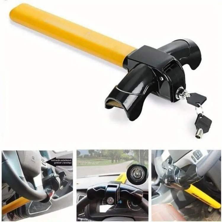 Universal Heavy-Duty Steering Wheel Lock